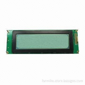 Graphics LCD Display with 240 x 64 Pixels Resolution, 132 x 39mm Viewing Area and Blue Backlight